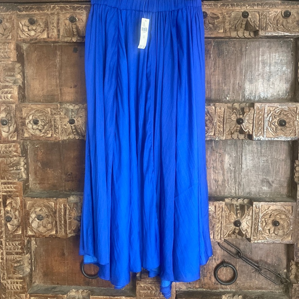 Anthropologie Midi Skirt in Sapphire Blue, XS - Picture 2 of 3